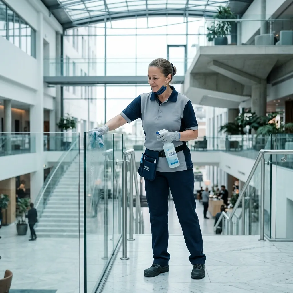 Cleaning staff uniforms by Victory Apparels